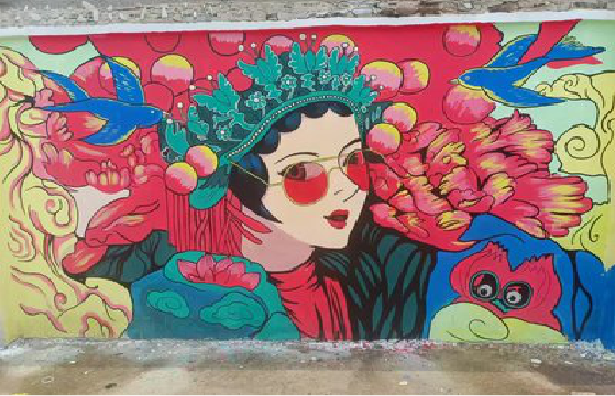 高安墙体彩绘-网红墙