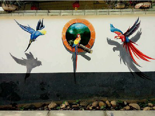 高安视觉错位-3D墙绘设计