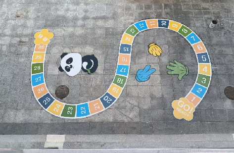 高安地面游戏彩绘