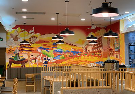 高安商业空间彩绘介绍。