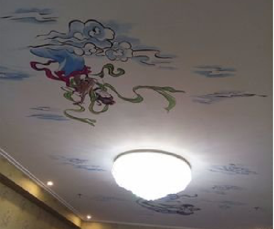 高安如何快速绘制天花板上的手绘墙？